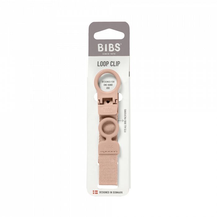 BIBS - Lantisor clip Loop pentru suzeta, Blush [4]