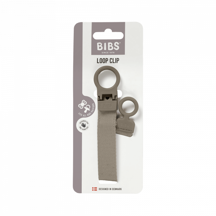 BIBS - Lantisor clip Loop pentru suzeta, Dark Oak [2]