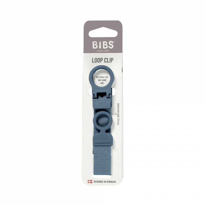 BIBS - Lantisor clip Loop pentru suzeta, Petrol [2]