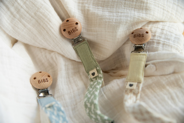 Bibs - Lantisor clip pentru suzeta, Sage/Ivory [2]