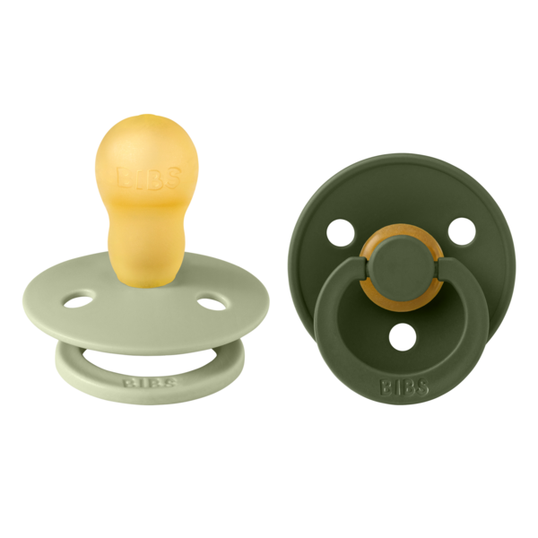 BIBS - Set 2 suzete Colour Latex, tetina rotunda, 18 luni + [1]