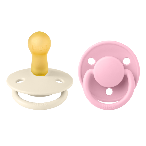 BIBS - Set 2 suzete De Lux Latex, tetina rotunda, 6 luni + [1]