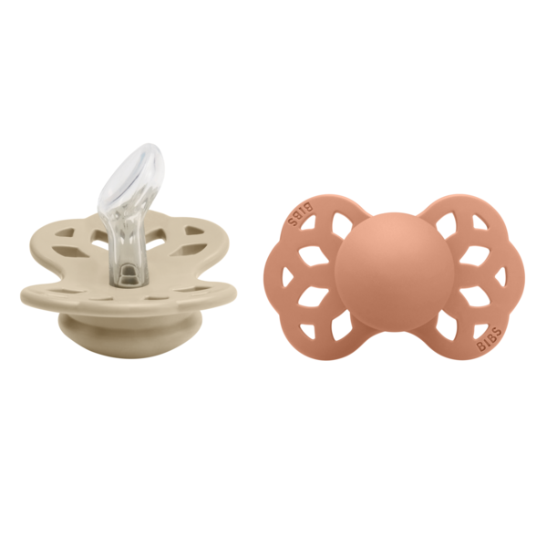 BIBS - Set 2 suzete Infinity Silicon, tetina anatomica, 0 luni + [1]