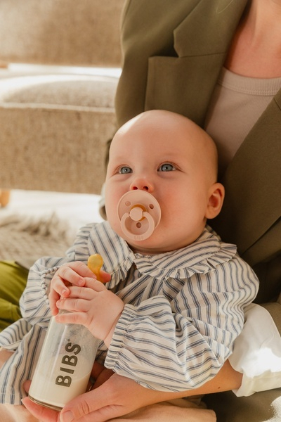 BIBS - Set 2 tetine pentru biberon, Latex, flux mediu [3]