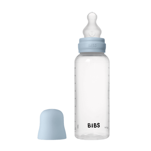 BIBS - Set complet biberon anticolici PP fara BPA, 270 ml, Silicon, Baby Blue [1]