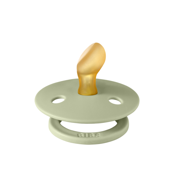 BIBS - Suzeta Colour Latex, tetina anatomica, 0 luni +-Sage [2]