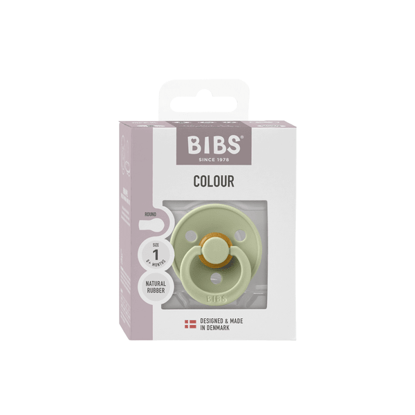 BIBS - Suzeta Colour Latex, tetina rotunda, 0+ luni, ambalaj premium-Sage [2]