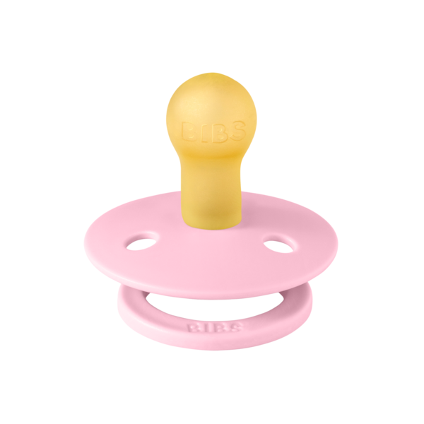 BIBS - Suzeta Colour Latex, tetina rotunda, 0 luni +-Baby Pink [2]