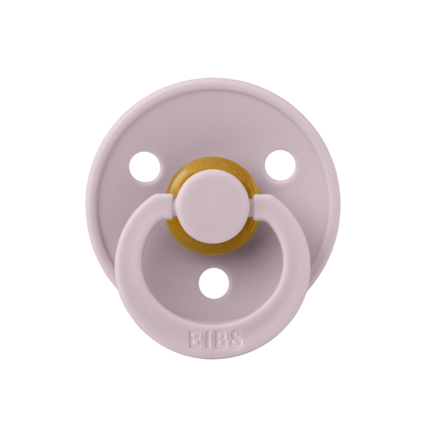 BIBS - Suzeta Colour Latex, tetina rotunda, 0 luni +-Dusky Lilac [1]