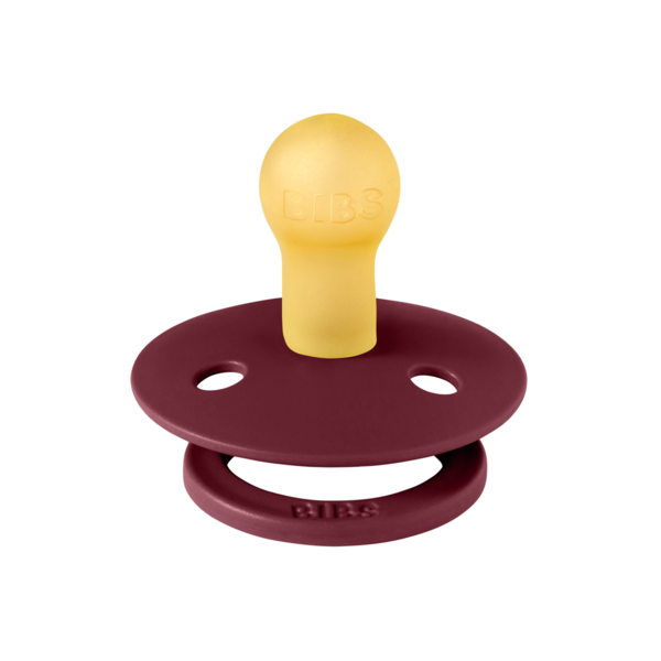 BIBS - Suzeta Colour Latex, tetina rotunda, 0 luni +-Elderberry [2]