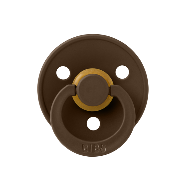BIBS - Suzeta Colour Latex, tetina rotunda, 0 luni +-Mocha [1]