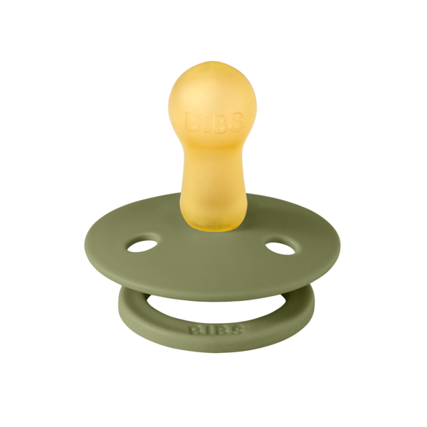 BIBS - Suzeta Colour Latex, tetina rotunda, 6 luni +-Olive [2]