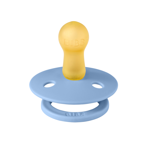 BIBS - Suzeta Colour Latex, tetina rotunda, 6 luni +-Sky Blue [2]