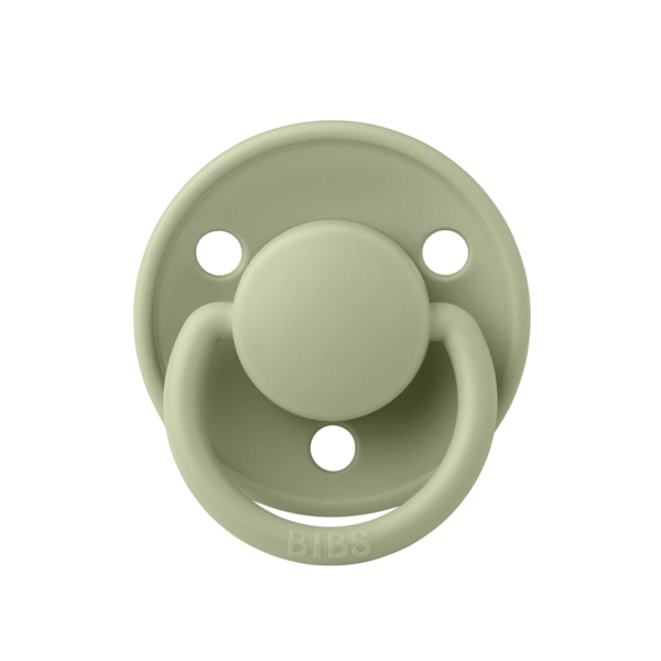 BIBS - Suzeta De Lux Latex, tetina rotunda, 6 luni +-Sage [1]