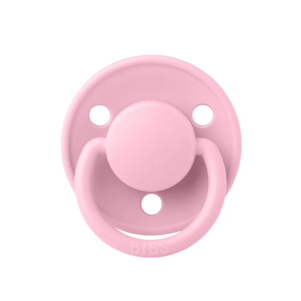BIBS - Suzeta De Lux Silicon, tetina rotunda, marime universala (0-3 ani)-Baby Pink [1]