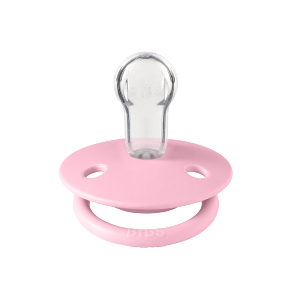 BIBS - Suzeta De Lux Silicon, tetina rotunda, marime universala (0-3 ani)-Baby Pink [2]