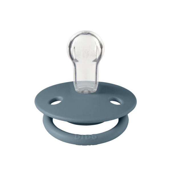 BIBS - Suzeta De Lux Silicon, tetina rotunda, marime universala (0-3 ani)-Petrol [2]