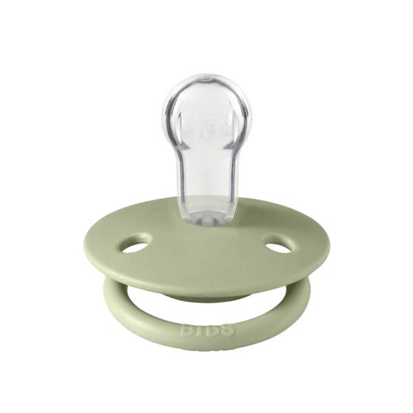 BIBS - Suzeta De Lux Silicon, tetina rotunda, marime universala (0-3 ani)-Sage [2]