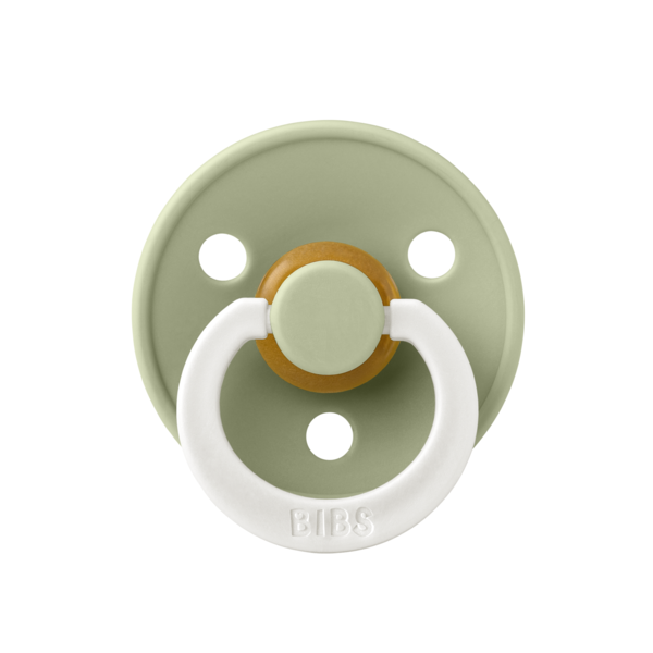 BIBS - Suzeta fosforescenta Colour GLOW Latex, tetina rotunda, 0 luni +-Sage [1]