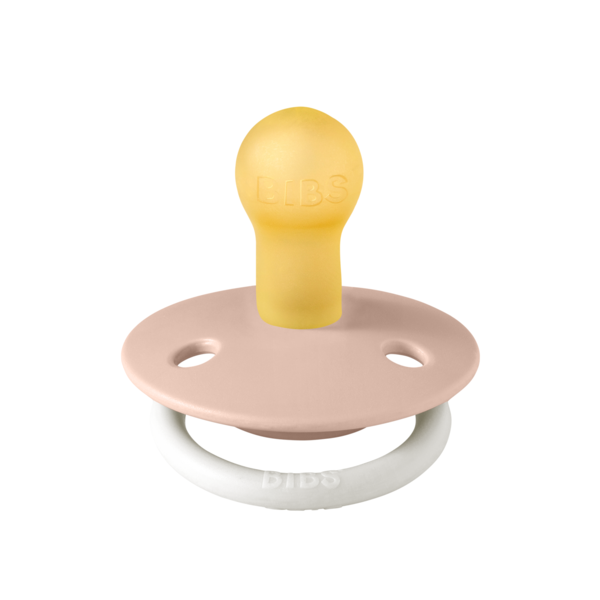 BIBS - Suzeta fosforescenta De Lux Glow Latex, tetina rotunda, 0 luni +-Blush [2]