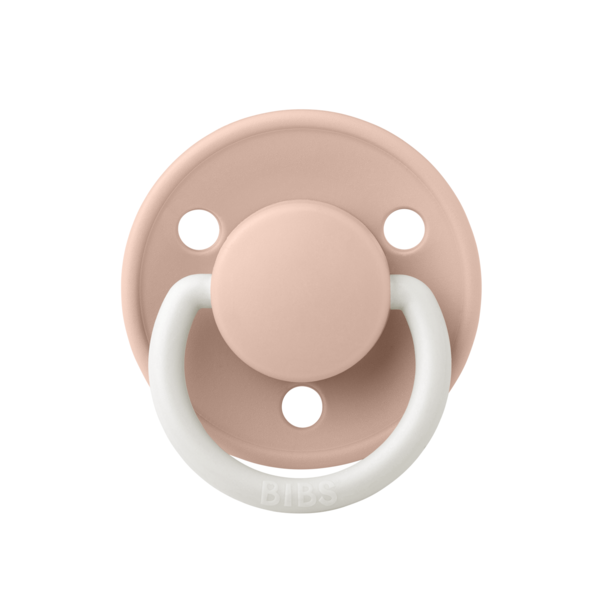 BIBS - Suzeta fosforescenta De Lux Glow Latex, tetina rotunda, 0 luni +-Blush [1]