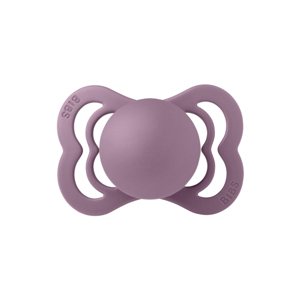 BIBS - Suzeta Supreme Latex, tetina simetrica, 0 luni +-Mauve [2]