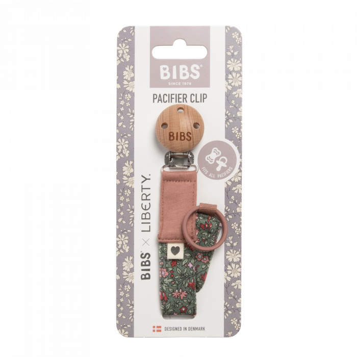 BIBS X Liberty Bundle - Set cutie cadou cu bavetica, cutie de suzeta, clip suzeta si jucarie multisenzoriala [6]