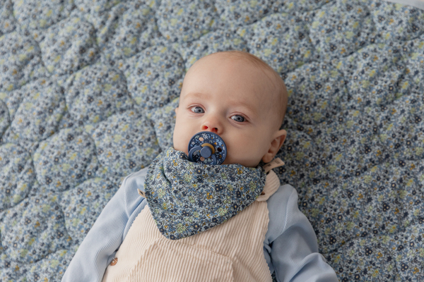 BIBS x LIBERTY - Set 2 suzete Colour Capel Latex, tetina rotunda, 0 luni+-Fossil Grey/Mauve [5]