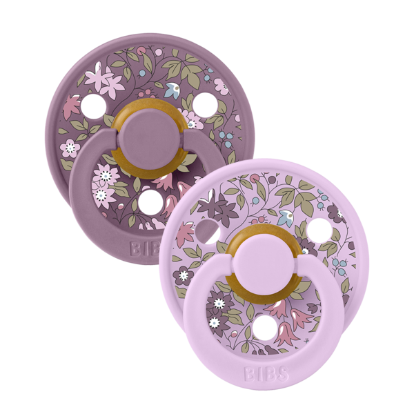 BIBS x LIBERTY - Set 2 suzete Colour Chamomile Lawn Latex, tetina rotunda, 0 luni+ [2]