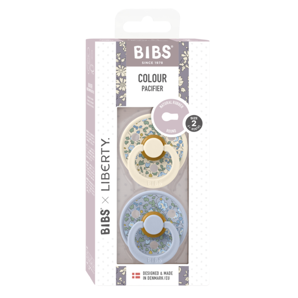 BIBS x LIBERTY - Set 2 suzete Colour Eloise Latex, tetina rotunda, 6 luni+ [3]
