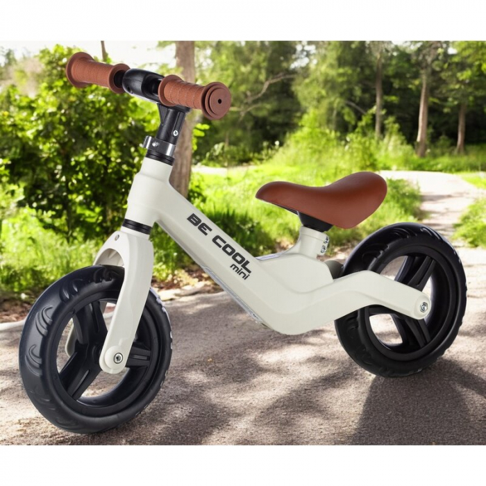 Bicicleta fara pedale, FreeON, Be Cool Mini, Cu ghidon si sa reglabile, Roti din EVA, Pana in 30 Kg, Roti 8 inch, 12 luni+, Alb [3]
