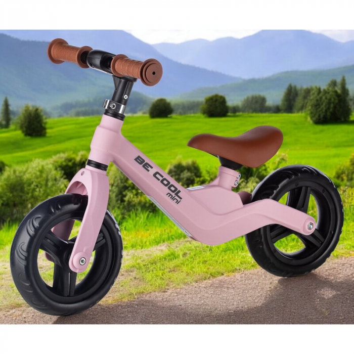 Bicicleta fara pedale, FreeON, Be Cool Mini, Cu ghidon si sa reglabile, Roti din EVA, Pana in 30 Kg, Roti 8 inch, 12 luni+, Roz [2]