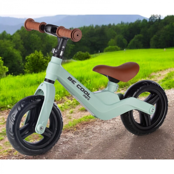 Bicicleta fara pedale, FreeON, Be Cool Mini, Cu ghidon si sa reglabile, Roti din EVA, Pana in 30 Kg, Roti 8 inch, 12 luni+, Verde [2]