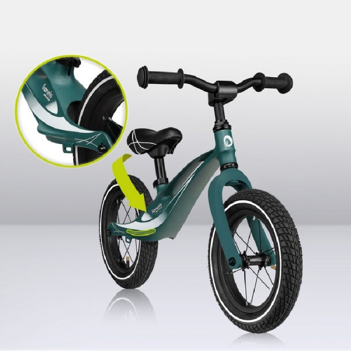 Bicicleta fara pedale, Lionelo, Bart Air, Usoara, Cu roti gonflabile, Cu cadru din magneziu, Cu ghidon si sa reglabile, Greutate 3.8 Kg, 12 inch, Conform cu standardul european de securitate EN71, Gre [19]