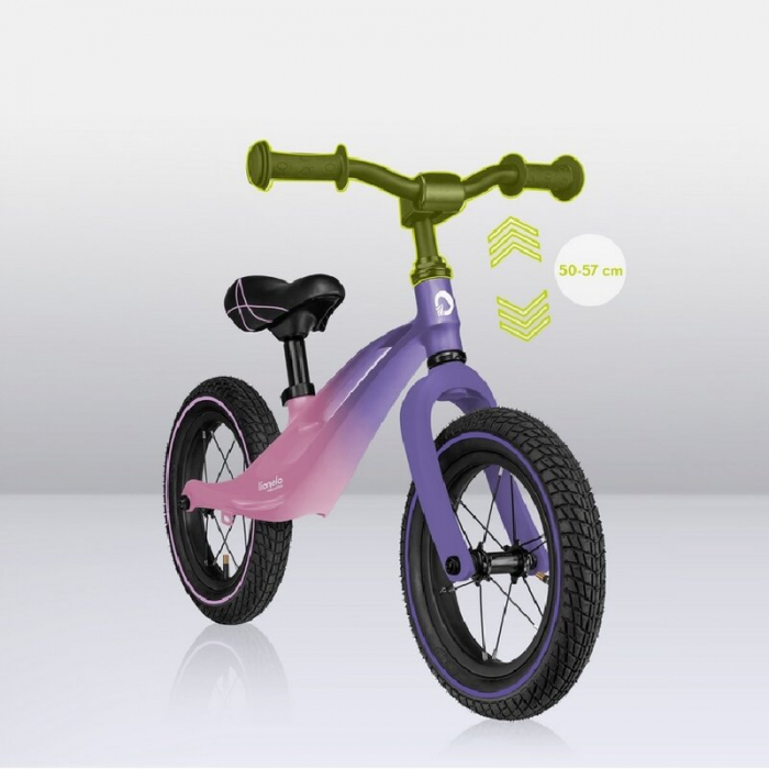 Bicicleta fara pedale, Lionelo, Bart Air, Usoara, Cu roti gonflabile, Cu cadru din magneziu, Cu ghidon si sa reglabile, Greutate 3.8 Kg, 12 inch, Conform cu standardul european de securitate EN71, Pin [19]