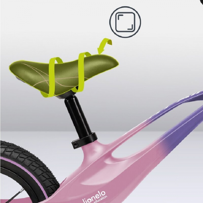 Bicicleta fara pedale, Lionelo, Bart Air, Usoara, Cu roti gonflabile, Cu cadru din magneziu, Cu ghidon si sa reglabile, Greutate 3.8 Kg, 12 inch, Conform cu standardul european de securitate EN71, Pin [23]