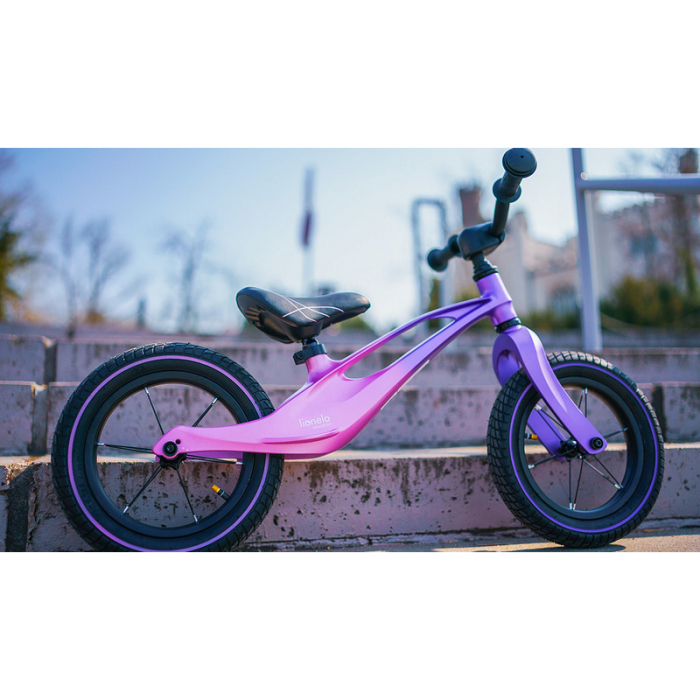 Bicicleta fara pedale, Lionelo, Bart Air, Usoara, Cu roti gonflabile, Cu cadru din magneziu, Cu ghidon si sa reglabile, Greutate 3.8 Kg, 12 inch, Conform cu standardul european de securitate EN71, Pin [14]