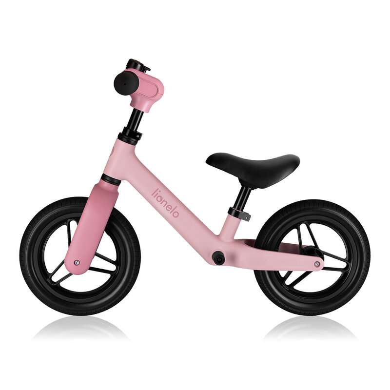 Bicicleta fara pedale, Lionelo, Toni, Cu ghidon si sa reglabile, Ultra usoara, 2.8 Kg, 18 luni+, Sustine 30 kg, Conform cu standardul EN71-1/2/3, Certificata TUV SUD, Roz [6]