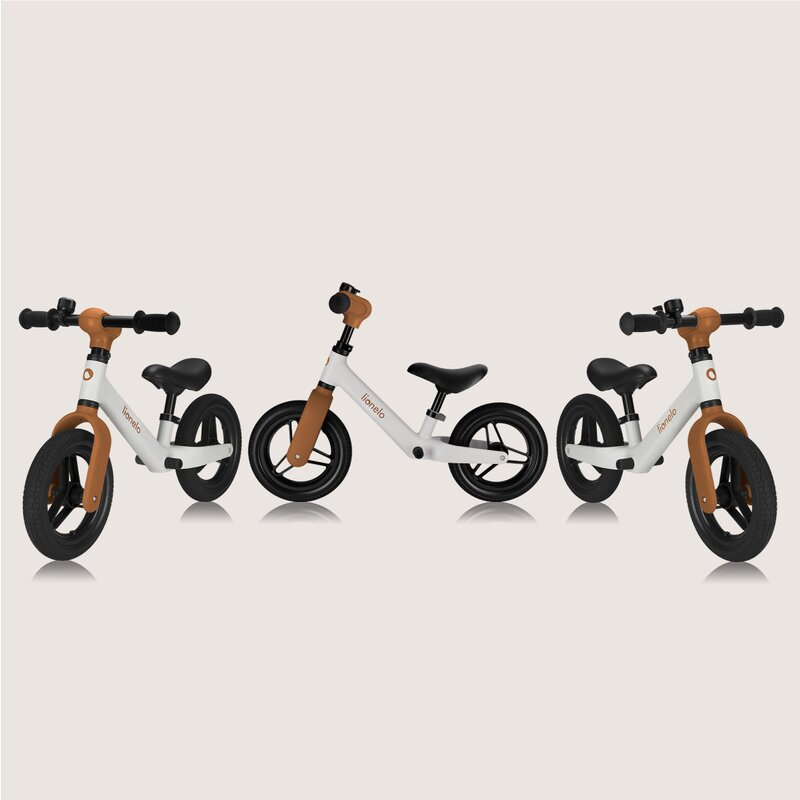 Bicicleta fara pedale, Lionelo, Toni, Cu ghidon si sa reglabile, Ultra usoara, 2.8 Kg, 18 luni+, Sustine 30 kg, Conform cu standardul EN71-1/2/3, Certificata TUV SUD, Bej [18]