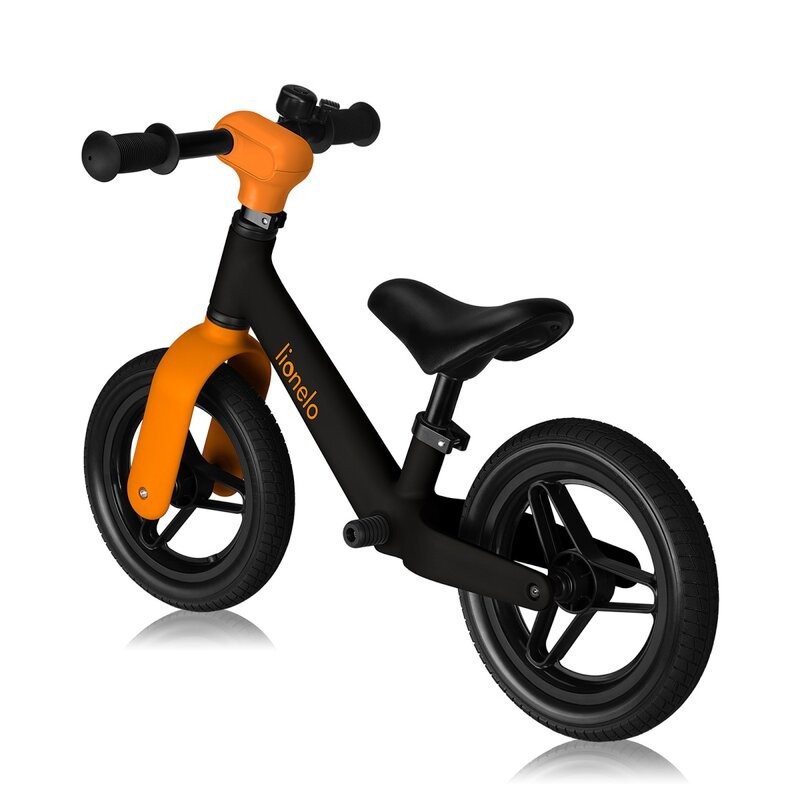 Bicicleta fara pedale, Lionelo, Toni, Cu ghidon si sa reglabile, Ultra usoara, 2.8 Kg, 18 luni+, Sustine 30 kg, Conform cu standardul EN71-1/2/3, Certificata TUV SUD, Portocaliu [4]