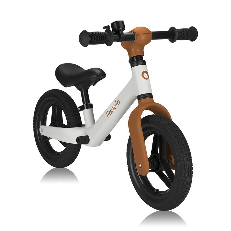 Bicicleta fara pedale, Lionelo, Toni, Cu ghidon si sa reglabile, Ultra usoara, 2.8 Kg, 18 luni+, Sustine 30 kg, Conform cu standardul EN71-1/2/3, Certificata TUV SUD, Bej [3]