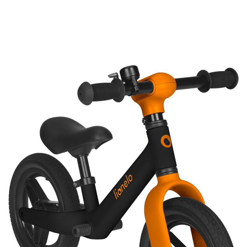 Bicicleta fara pedale, Lionelo, Toni, Cu ghidon si sa reglabile, Ultra usoara, 2.8 Kg, 18 luni+, Sustine 30 kg, Conform cu standardul EN71-1/2/3, Certificata TUV SUD, Portocaliu [9]
