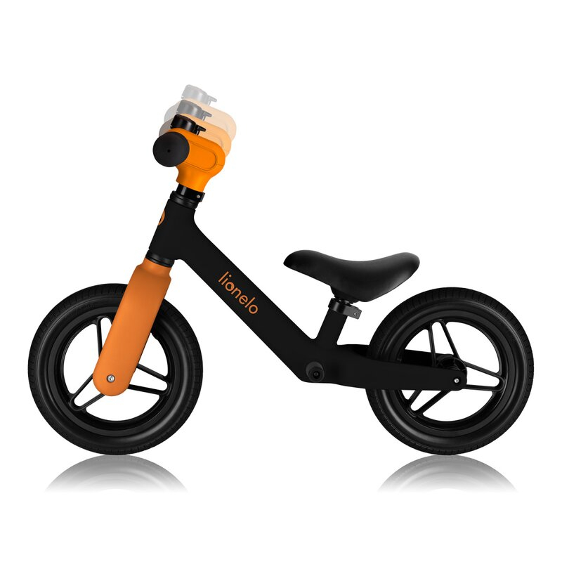 Bicicleta fara pedale, Lionelo, Toni, Cu ghidon si sa reglabile, Ultra usoara, 2.8 Kg, 18 luni+, Sustine 30 kg, Conform cu standardul EN71-1/2/3, Certificata TUV SUD, Portocaliu [11]
