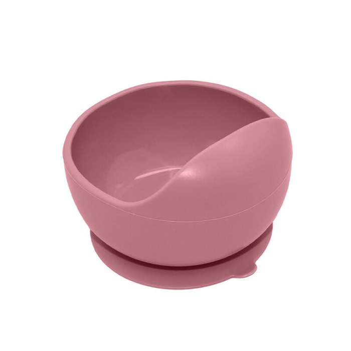 Bol, Petite&Mars, Take&Match, Din silicon, Cu ventuza, Fara BPA, 6 luni+, 350 ml, Roz [5]