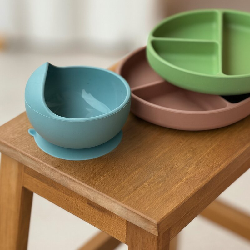 Bol, Petite&Mars, Take&Match, Din silicon, Cu ventuza, Fara BPA, Adecvat pentru masina de spalat vase si microunde, Nu absoarbe mirosuri, 6 luni+, 360 ml, Bitter Cocoa, Maro [6]