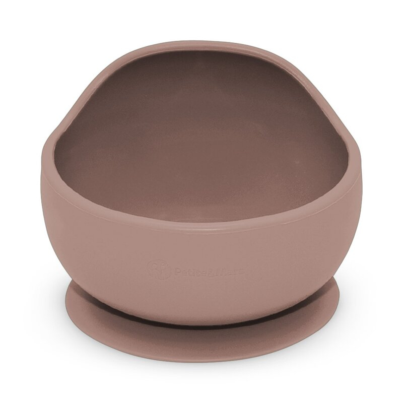 Bol, Petite&Mars, Take&Match, Din silicon, Cu ventuza, Fara BPA, Adecvat pentru masina de spalat vase si microunde, Nu absoarbe mirosuri, 6 luni+, 360 ml, Velvet Latte, Maro pudrat [3]