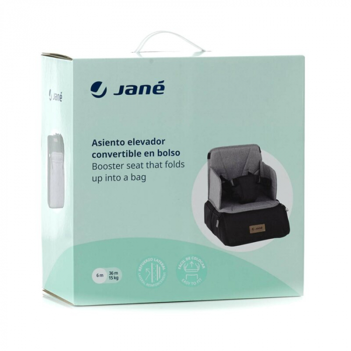 Booster multifunctional, Jane, Transformabil in geanta, Cu buzunar, Cu ham in 3 puncte, 6-36 luni, Seal [7]