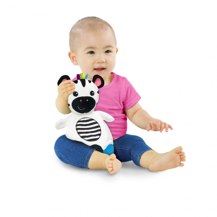 Bright Starts - Jucarie de dentitie din plus pentru bebelusi Zebra Zen [3]