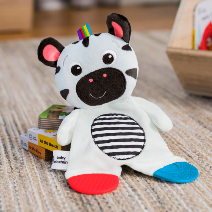 Bright Starts - Jucarie de dentitie din plus pentru bebelusi Zebra Zen [6]