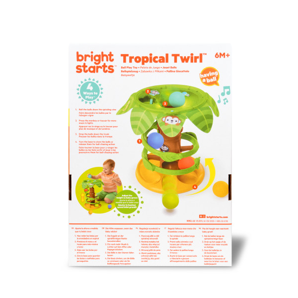 Bright Starts - Jucarie tropicala, "Twirl™ Ball Play Toy" [9]
